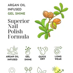 nails & more Gel Shine Glossy Argan Oil Long-Wearing Nail Polish - 10 ml - Light Blue 36 image 4