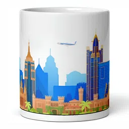 Mr UVD White Graphic Printed Ceramic Glossy Mug 350 ml image 3