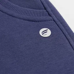 Femea Fleece Knit Solid Joggers - Navy Blue image 5