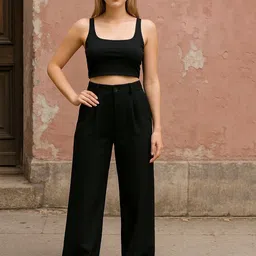 Next One Women Smart Baggy Fit High-Rise Regular Trousers image 3