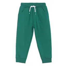 MINIKLUB Kids Green Cotton Regular Fit Joggers-image-97