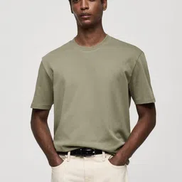 MANGO MAN Pure Cotton T-shirt-picture-23