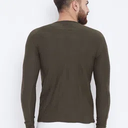 Camey Men Green Printed Round Neck T-shirt image 4
