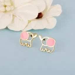 GIVA 92.5 Sterling Silver Baby Elephant Earrings for Kids-picture-32