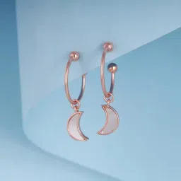 GIVA 92.5 Sterling Silver Crescent Earrings for Women-picture-17