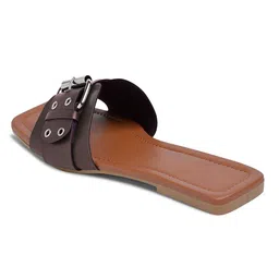 KALINI Women Open Toe Flats with Buckles image 5