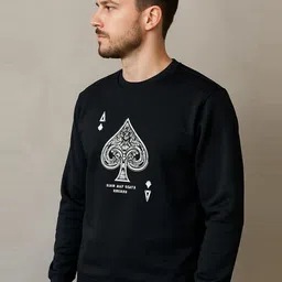 WILD ELEPHANT Men Graphic Printed Round Neck Long Sleeves Pullover Sweatshirt image 2