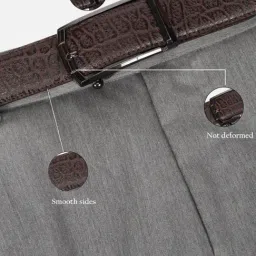 Allen Solly Brown Animal Effect Leather Casual Belt image 5