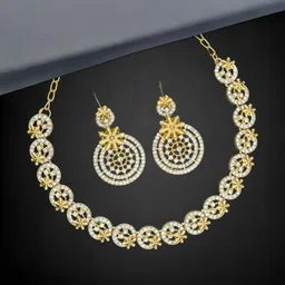 Women Click Stone Studded Jewellery Set-picture-18