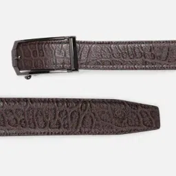 Allen Solly Brown Animal Effect Leather Casual Belt image 4