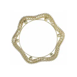 ZULKA Set of 4 Latest Star Design Alloy Metal Bangleswith Zircon Diamond image 4