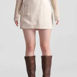 Only Beige Mini Skirt-image-95
