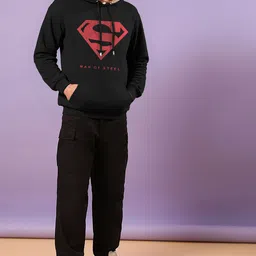 TOGS & TERRE Men Printed Hooded Sweatshirt image 3