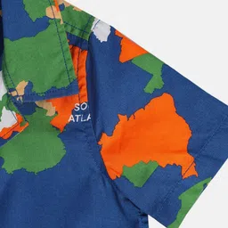 MINI KLUB Boys Abstract Printed Spread Collar Pure Cotton Shirt image 3