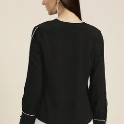 her by invictus Black Shirt Style Top image 3