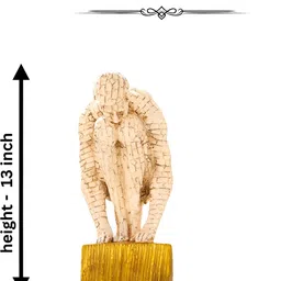 MISS PEACH Beige Human Figurine Showpiece image 4