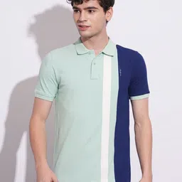 Being Human Men Colourblocked Polo Collar Cotton T-shirt-picture-49