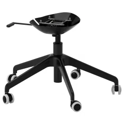 ikea långfjäll Star base with 5 legs and castors, black image 1