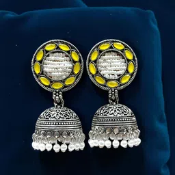 Anouk Circular Jhumkas Earrings image 4