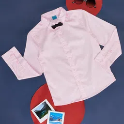 YU by Pantaloons Full Sleeves Solid Shirt With Bow - Pink-picture-18