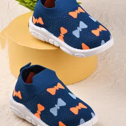 KATS Mesh Detailed & Bow Designed Shoes - Blue-picture-24