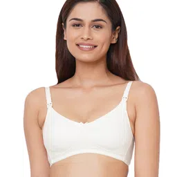 Inner Sense Organic Antimicrobial Soft Feeding Bra Pack Of 2 - White Grey image 3