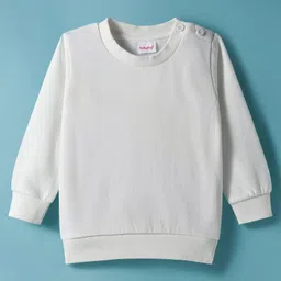 Babyhug Knitted Solid Woollen Dress & Full Sleeves Inner Tee - Maroon & White image 3