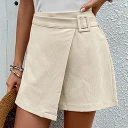 DressBerry Women Textured Wrap Mini Skort-picture-17
