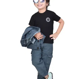 DOTSON Boys Short Sleeves T-shirt With Joggers & Jacket image 2