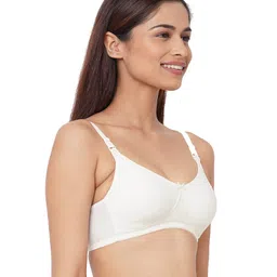 Inner Sense Organic Antimicrobial Soft Feeding Bra Pack Of 2 - White Grey image 5