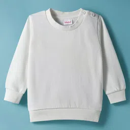 Babyhug Knitted Solid Woollen Dress & Full Sleeves Inner Tee - Maroon & White image 4