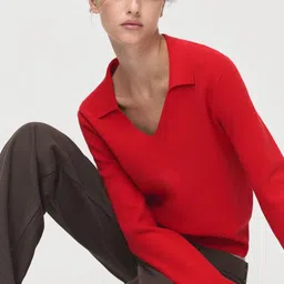 MANGO Shirt Collar Pullover Sweater-picture-25