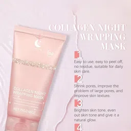 lorshel Collagen Night Peel Off Mask With Brush - 75 g image 5