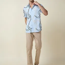 Thomas Scott Men Embroidered Regular Fit Casual Shirt image 5