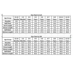 Kinder Kids Three Fourth Sleeves Sequins Embellished Floral Printed Kurti With Salwar & Dupatta Set - Green & Red image 2