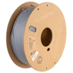 Polymaker PolyTerra 1.75 mm PLA 3D Printer Filament Fossil Grey (Spool of 1 Kg) image 2