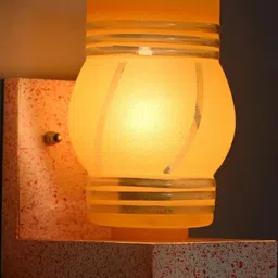 SOMIL Yellow Glass Cylinder Printed Wall Lamps-picture-31