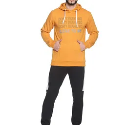 Campus Sutra Men Printed Hooded Sweatshirt image 1