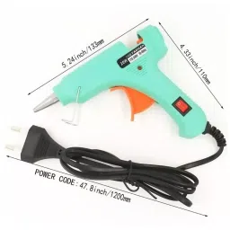 Fadman 20 W Hot Melt Mini Glue Gun with 40 Stick Turquoise 7 mm Stick Dia., SH_0066-TURQUOISEMINI20WT-40ST image 4