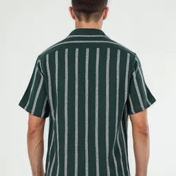 Celio Men Classic Opaque Striped Casual Shirt image 5