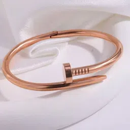 TANLOOMS Rose Gold-Plated Stainless Steel Cuff Bracelet-picture-23
