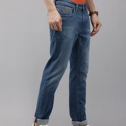 U.S. Polo Assn. Denim Co. Men Brandon Slim Tapered Fit Light Fade Stretchable Jeans image 2