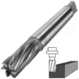 Indian Tools Tanged End HSS Taper Shank End Mill (Dia 46 mm, Overall Length 203 mm)-picture-10