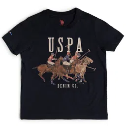 U.S. Polo Assn. Kids Boys Brand Logo Printed Applique T-shirt image 2