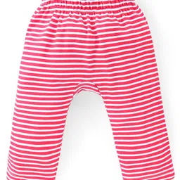 Babyhug Interlock Knit Full Length Diaper Leggings Stripes Design Pack of 3 -Multicolour image 4