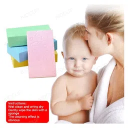 Kidcup Ultra Soft Bath Sponge Soft Bath Scrubber for Kids Body Scrub (Pack of 1) (multicolor) image 4