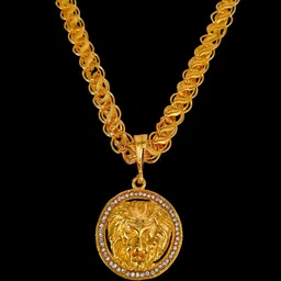 Minprice Gold-Plated Circular Pendants with Chains image 2