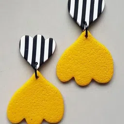 VMA PLAY FASHION Brass Plated Contemporary Drop Earrings-picture-38
