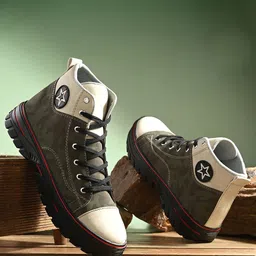 BUCIK Men Textured Block-heeled Regular Boots-picture-25