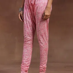 Libas Floral Printed Panelled Thread Work Pure Cotton Anarkali Kurta & Churidar & Dupatta image 3